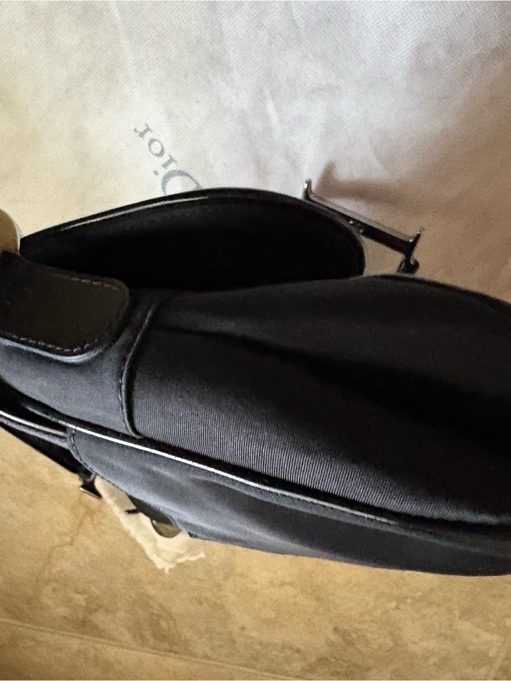 Christian Dior Black Saddle Bag - Picture 7 of 12